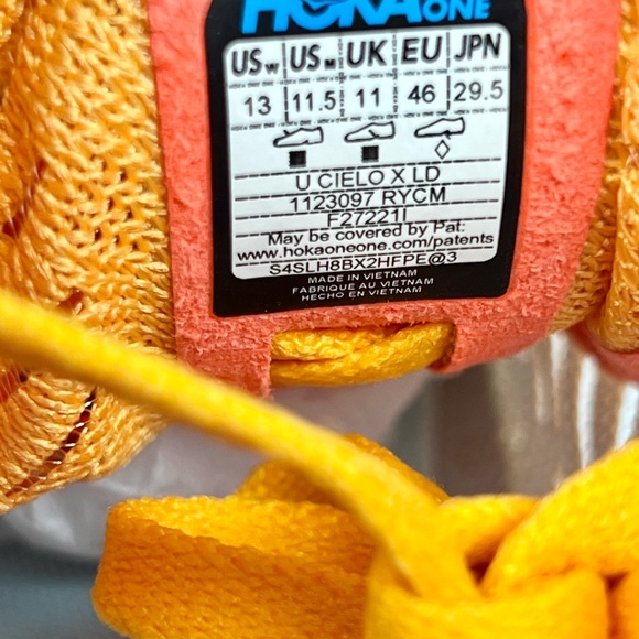 Hoka Cielo X LD Radiant Yellow Camellia Spike Track Shoes - Picture 11 of 13